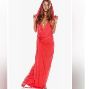 Alexis Miley Plunging Wrap Dress in Black Size Small